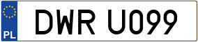 Trailer License Plate